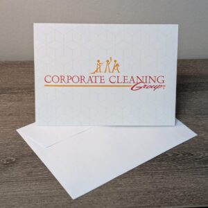 Corporate Cleaning Group Card (Blank Inside) + Envelope